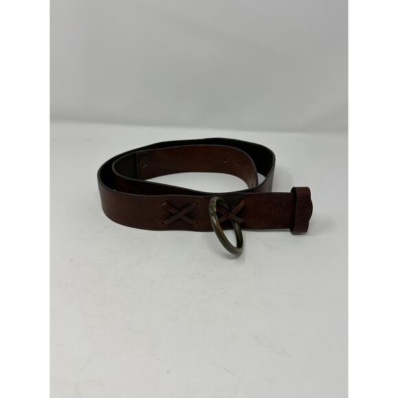 Sundance NWOT Rhylee Genuine Leather Made in Italy Brown Handcrafted Belt size M - Picture 1 of 5